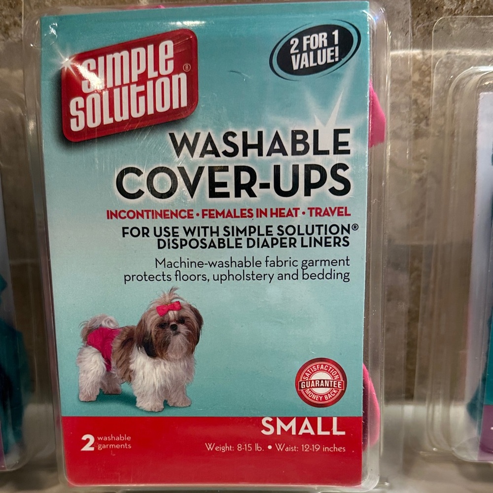 Washable Dog Diaper Cover-Ups - Pink and Turquoise Brand New - Picture 3 of 8